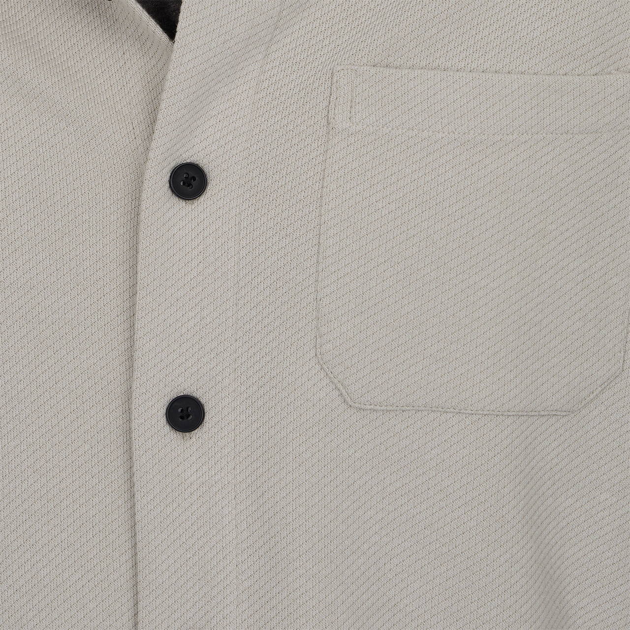 PX - Wholesale Shirt Jacket/Shacket - Men's - Cream Subtle Diagonal Textured Solid Shacket Shirt Jacket8