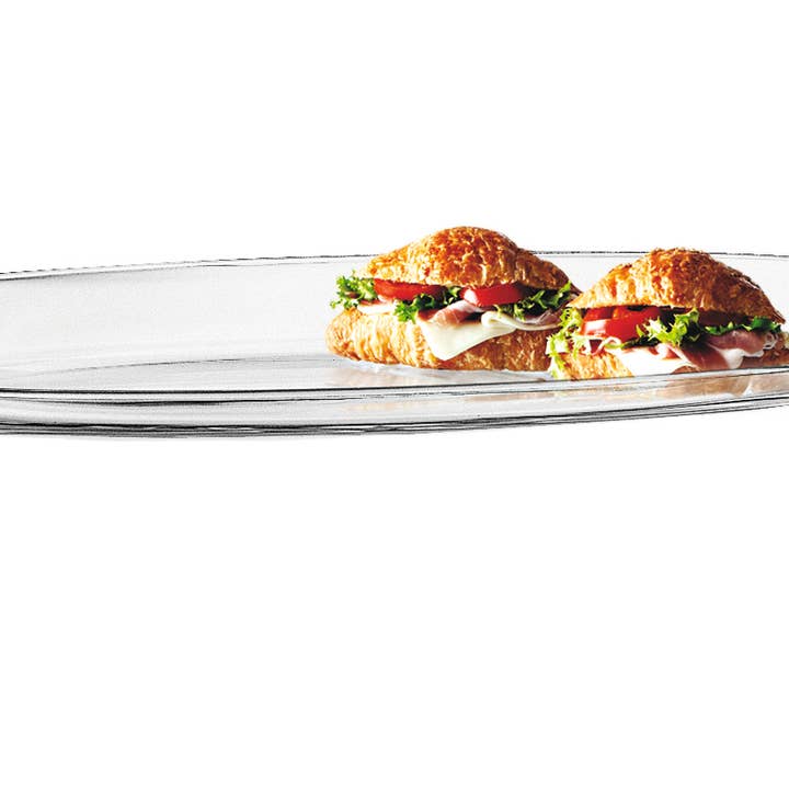 Fenice Glass Oval Decorative Plate, 50x16 for wholesale by Bauscher Hepp