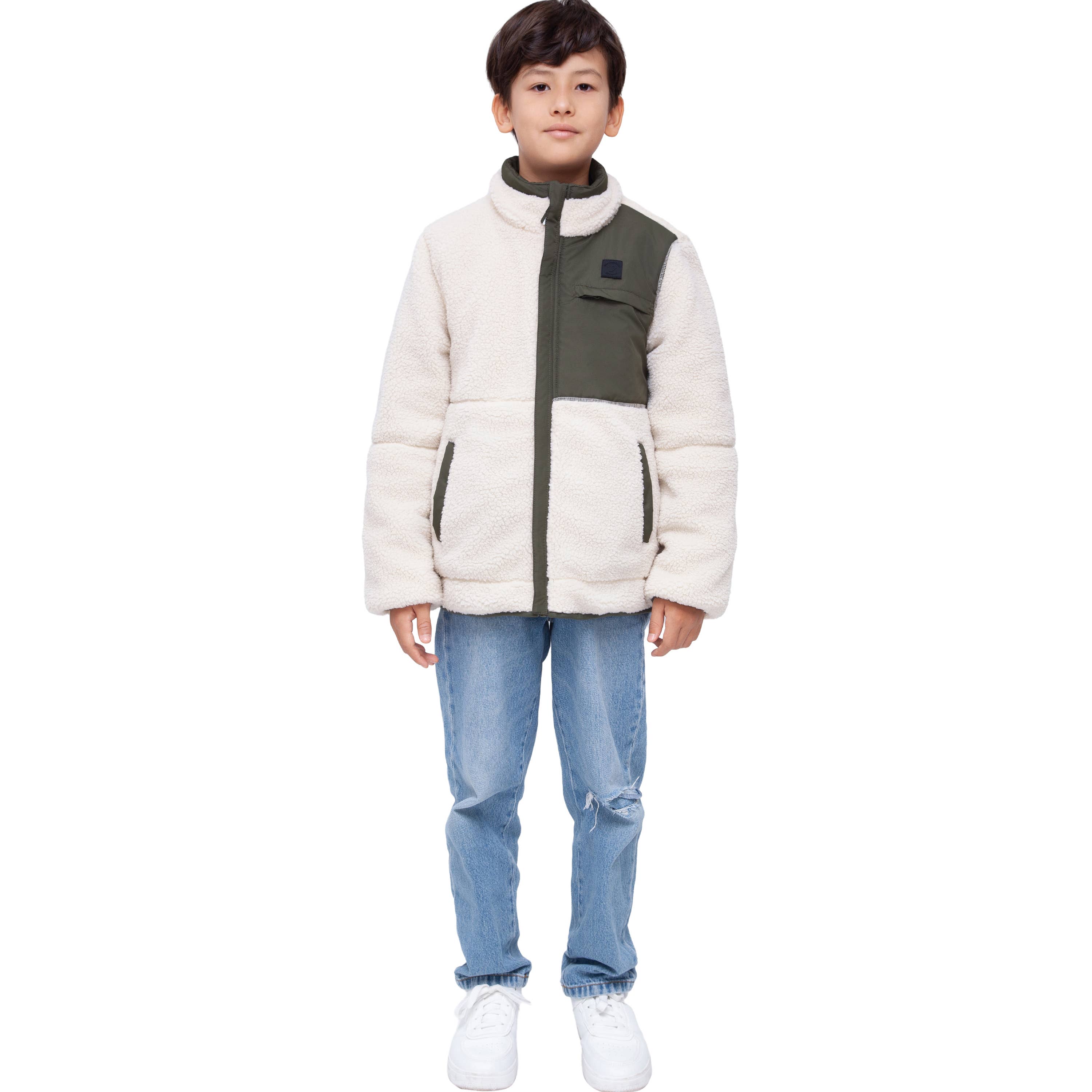 Rokka & Rolla - Wholesale Puffer Jacket - Kids - Boys' Reversible Quilted Jacket Fleece Puffer Coat4