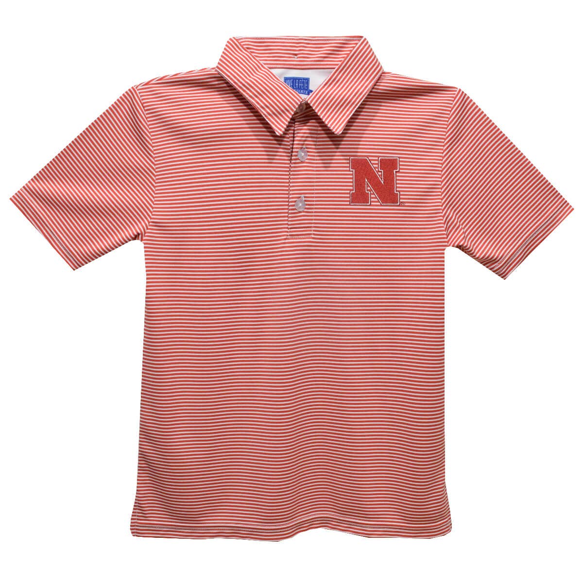 Vive La Fete - Wholesale T-Shirt - Kids - Nebraska Huskers Embroidered Red Cardinal Stripes Polo Shirt0