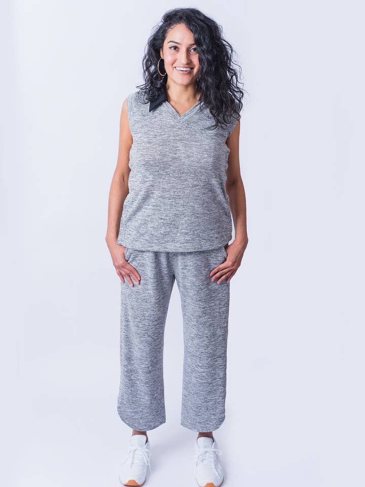 Top con apertura laterale su bottoni a pressione argento senza maniche per la vendita all'ingrosso da parte di SPARKIES