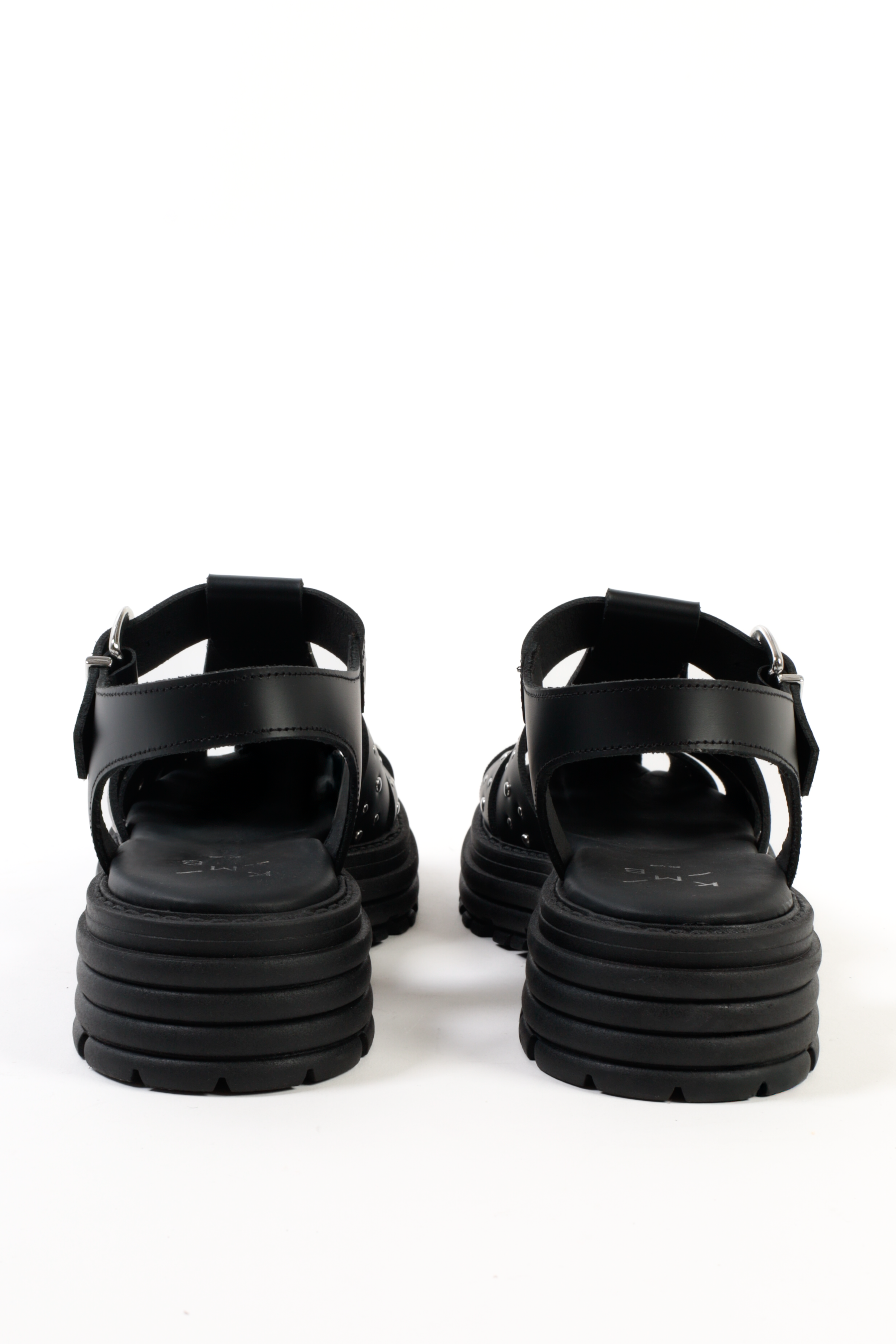 KMB Shoes - Wholesale Sandals - Women's - CALA STUDS BLACK- Chunky Fisherman Sandals with Studs2