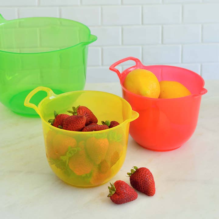 Youngever - Wholesale Mixing Bowl - Youngever 5 Pack Plastic Large Measuring Mixing Bowls Set4