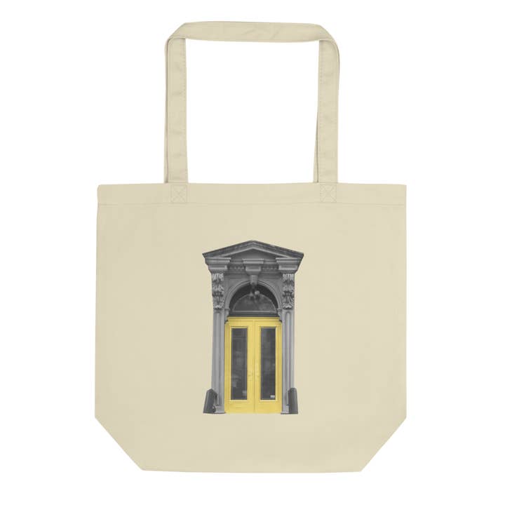 Brownstone Yellow Door Tote for wholesale by BKLYN LEAGUE