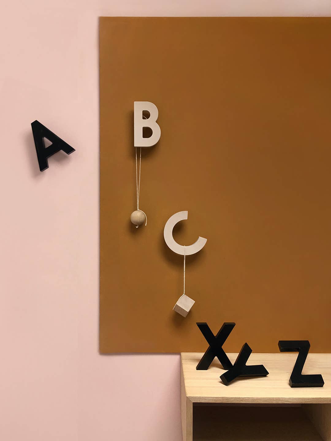 Living Refinery UK - Wholesale Wall Hook - Rock & Pebble | Alphabet Soup Wall Hooks - ABC (Natural)5