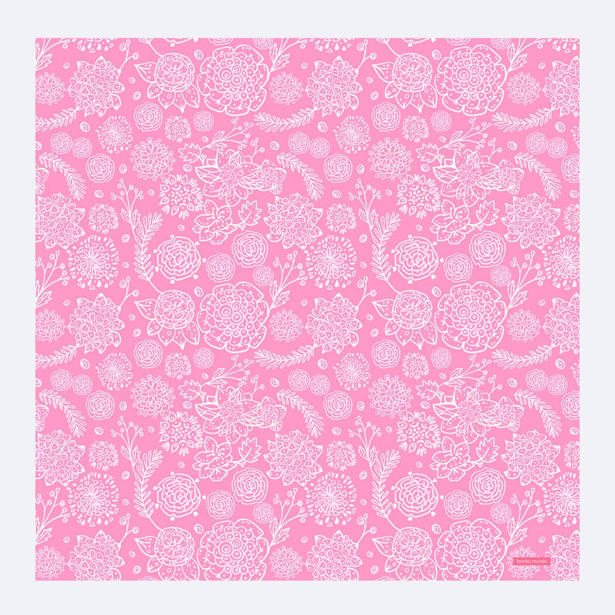 Bonito Mundo - Wholesale Scarf - Women's - Pink Spring - Natural silk scarf5