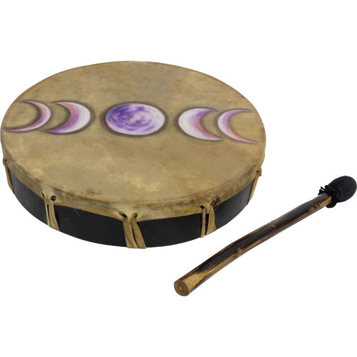 Kheops International - Wholesale Meditation Supplies - Ceremonial Drum - Moon Phases (Each)0
