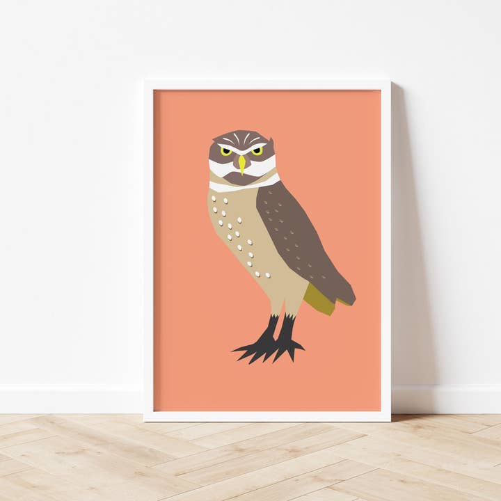 Grävuggla - Konsttryck A5/A4/A3 för wholesale av Salty Crayon