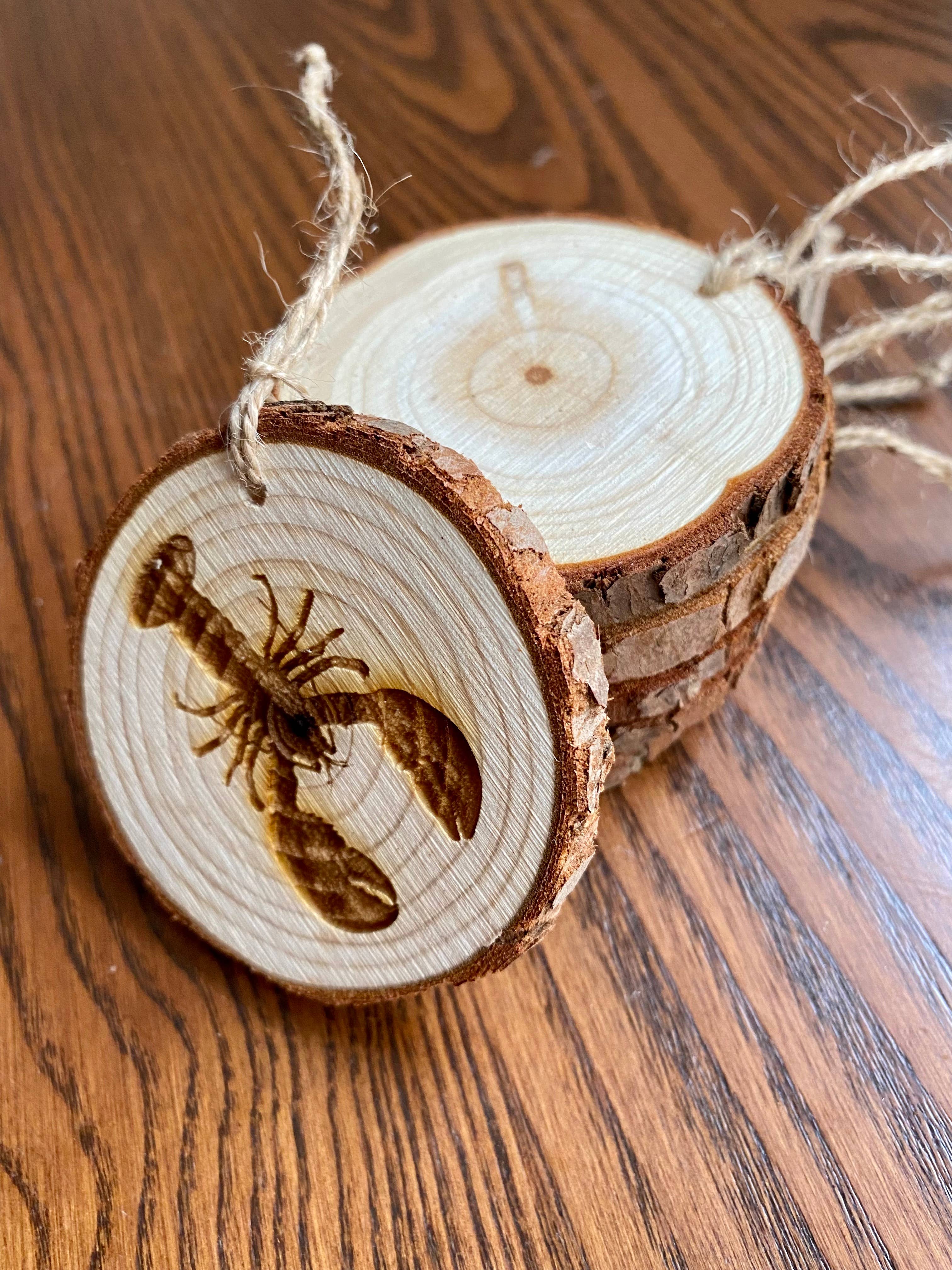 Munsell Made - Wholesale Ornament - Nature-Themed Wood Slice Ornaments - 15+ Options3