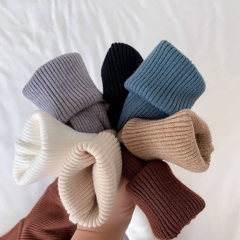 Hope & Sunshine - Wholesale Gebreide top - Dames - Solide Slim Fit Mock Neck Gebreide Top27