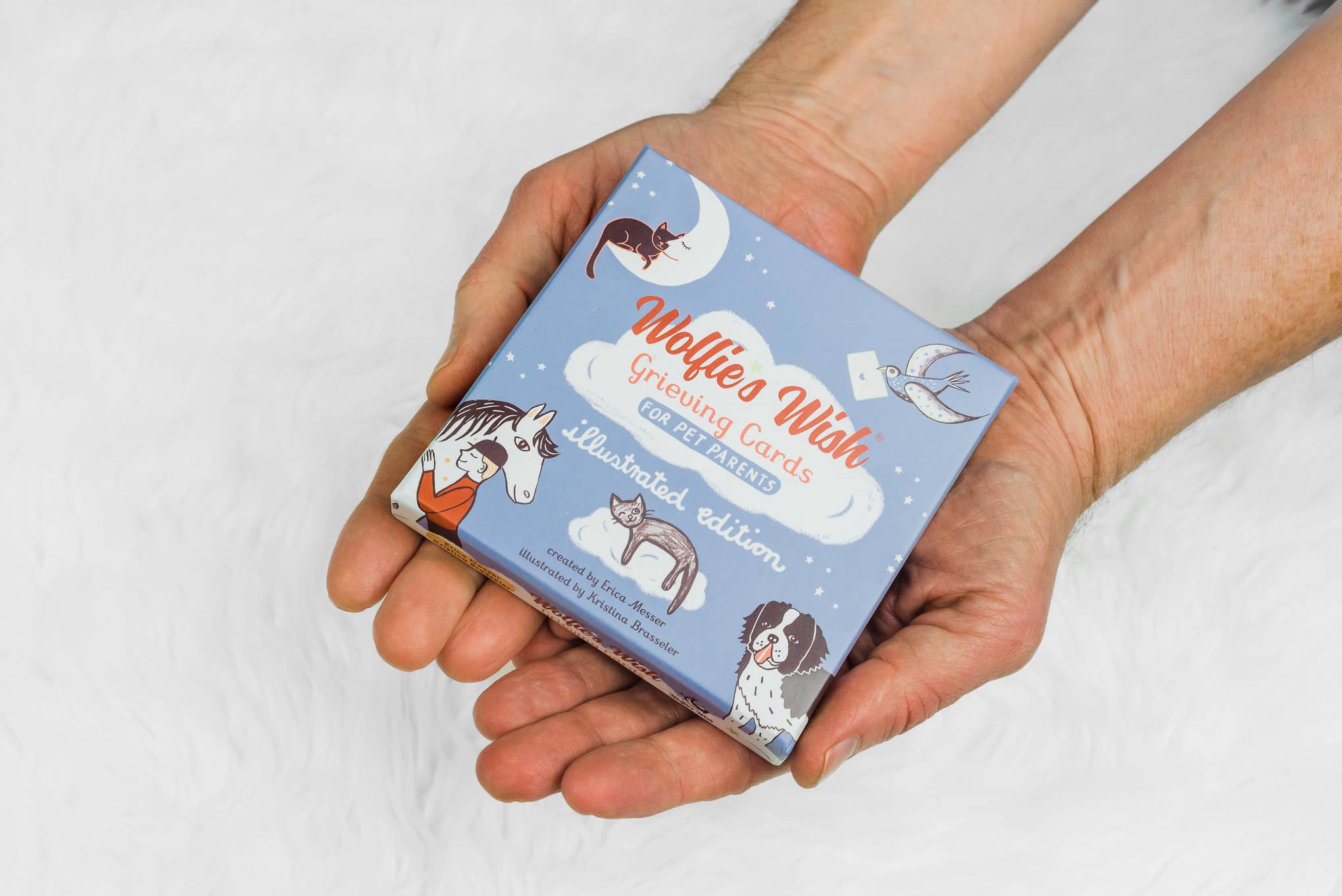 Wolfie’s Wish - Vente Urne - Cartes illustrées de soutien pour la perte d’un animal de compagnie6