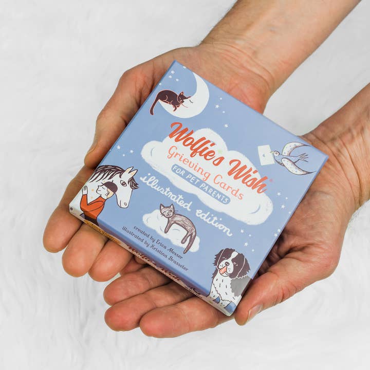 Wolfie’s Wish - Vente Urne - Cartes illustrées de soutien pour la perte d’un animal de compagnie6
