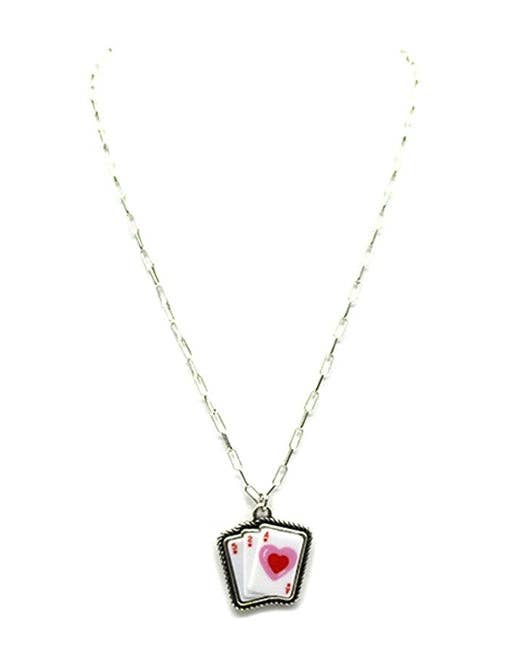 Snowing West - Wholesale Pendant/Charm Necklace - Heart Ace Necklace0