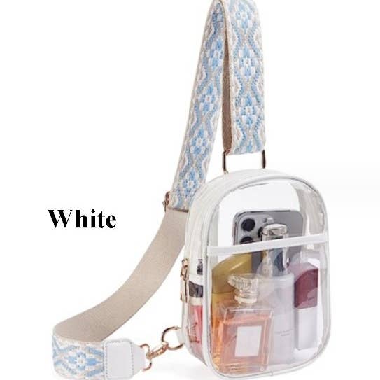 Hatzzi - Wholesale Crossbody Bag - Women's - Clear Concert Stadium Bag, Sling Bag, Fanny Pack, Crossbody