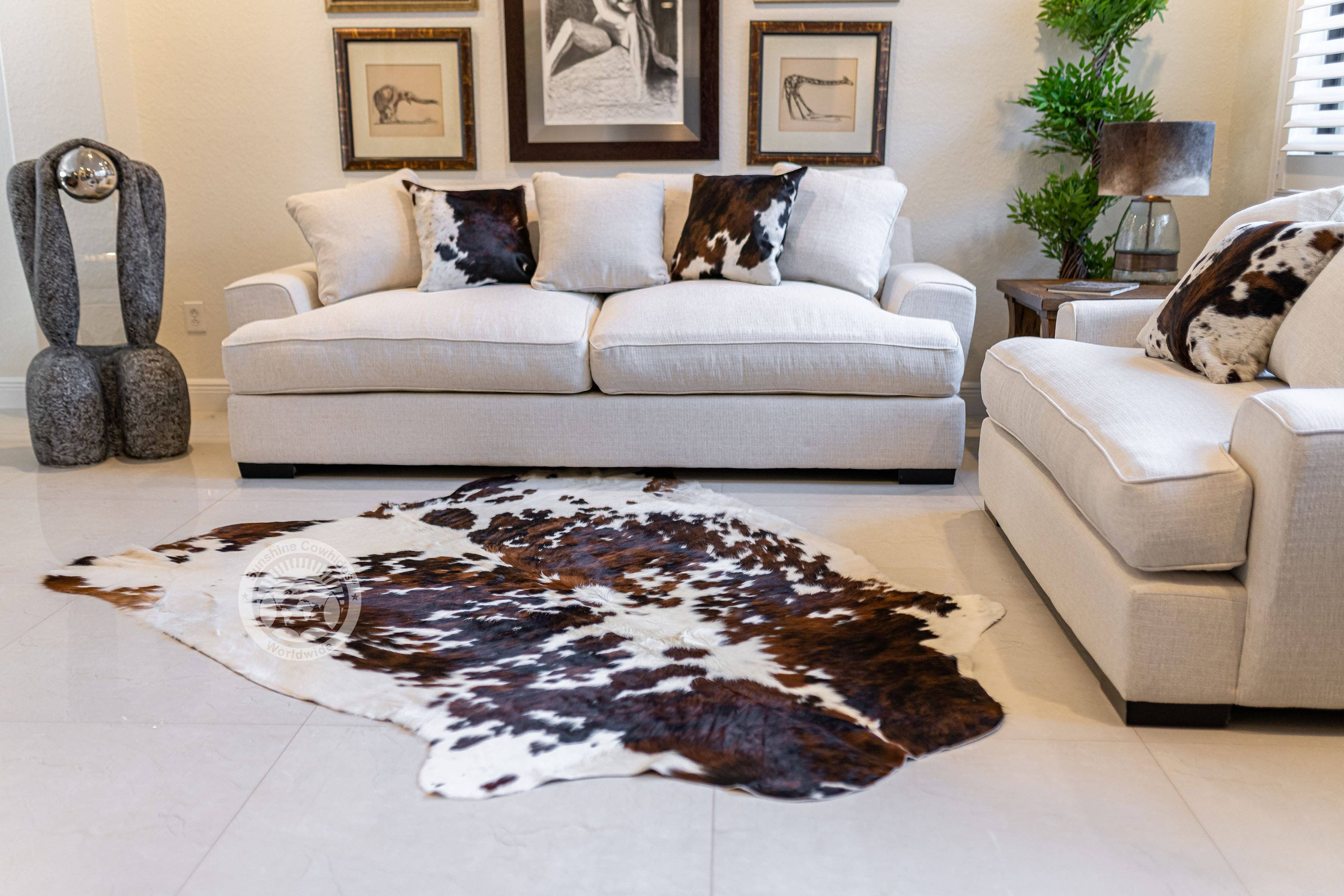 Wholesale Tricolor Cowhide Rug for your store Faire