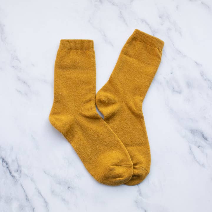 Tiepology - Wholesale Socks - Women's - Women's Solid Wool Cashmere Blend Socks