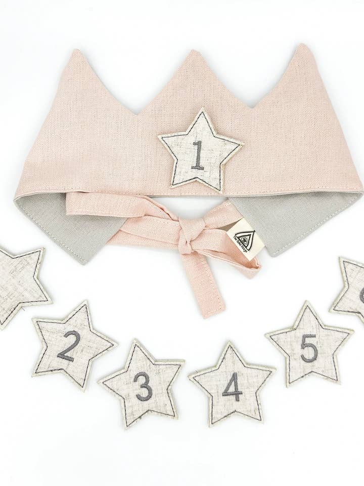 Corona de Celebración de Lino Rosa para venta al por mayor de Little Blue Swallow