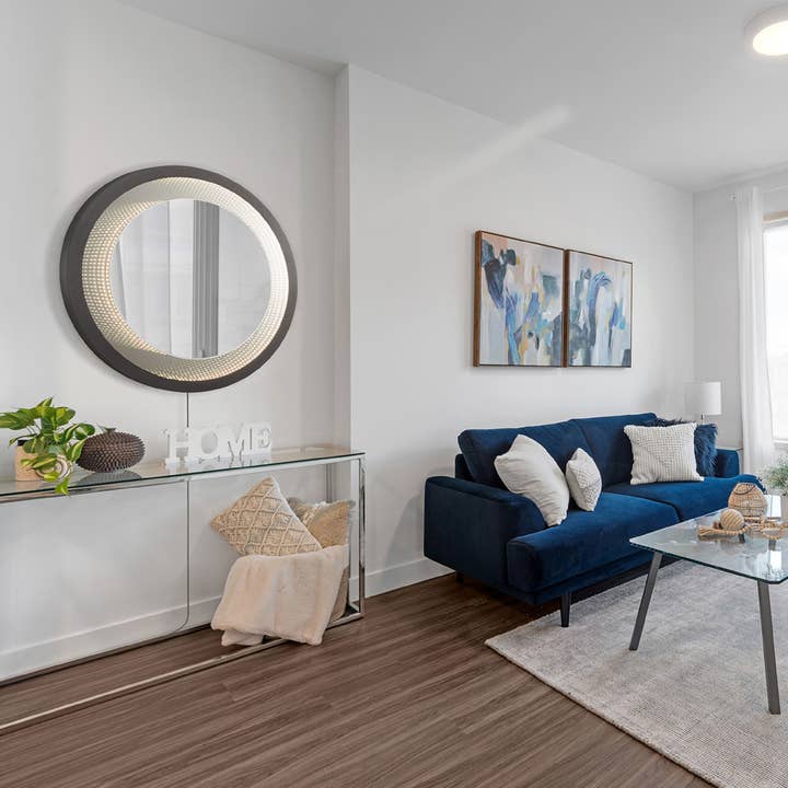 Nova of California - Wholesale Wall Mirror - Wall Mirror 39" Starfall Infinity LED Gunmetal1