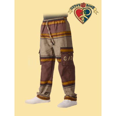 Gypsy Rose - Wholesale Pants - Men's - Grateful Dead Bolt And Bones Hand Embroidered Pants