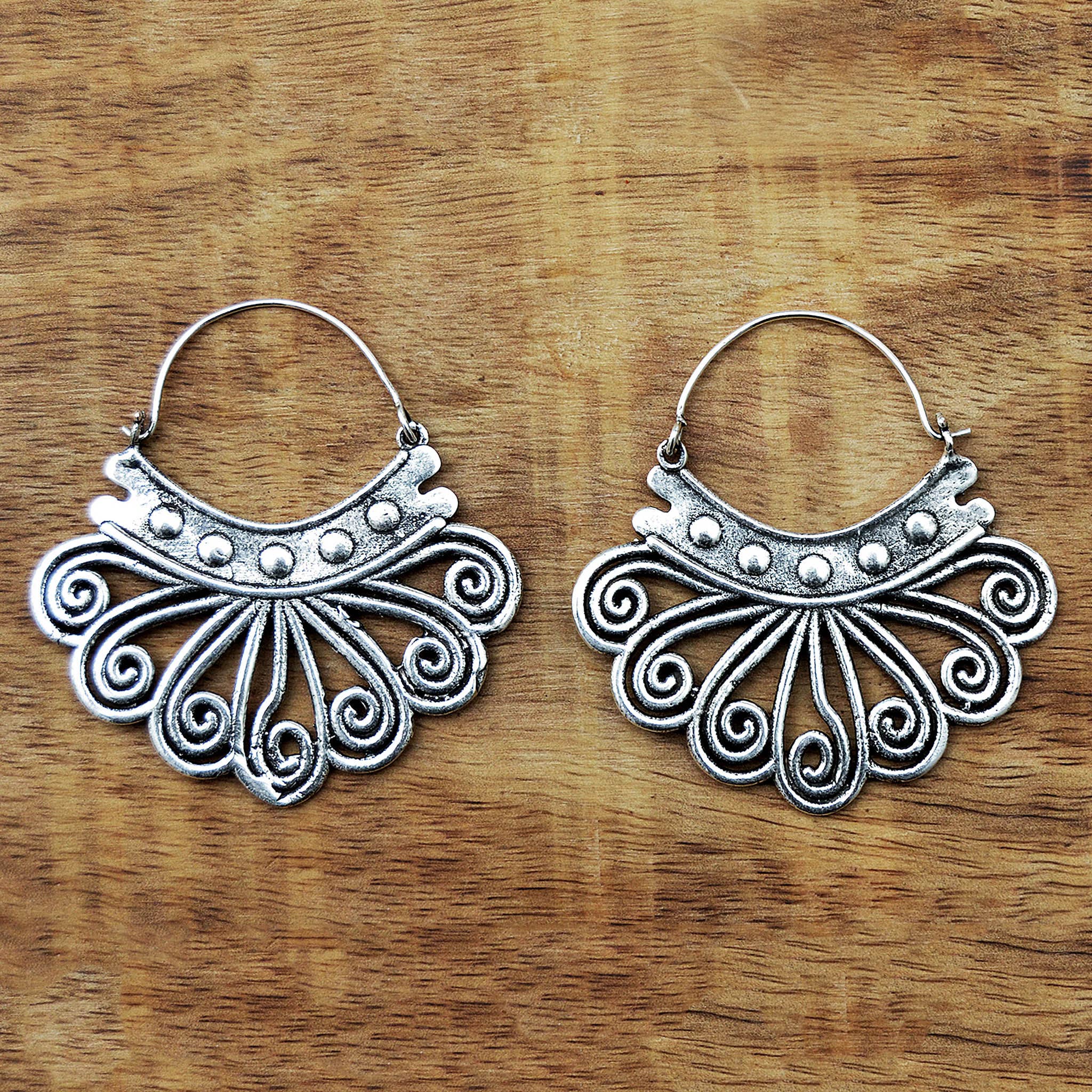 Gypsy Winds Bcn - Wholesale Dangle Earrings - Tribal Silver Earrings4