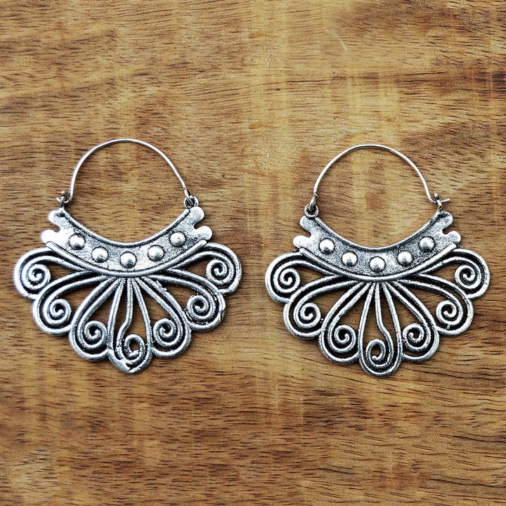Gypsy Winds Bcn - Wholesale Dangle Earrings - Tribal Silver Earrings4