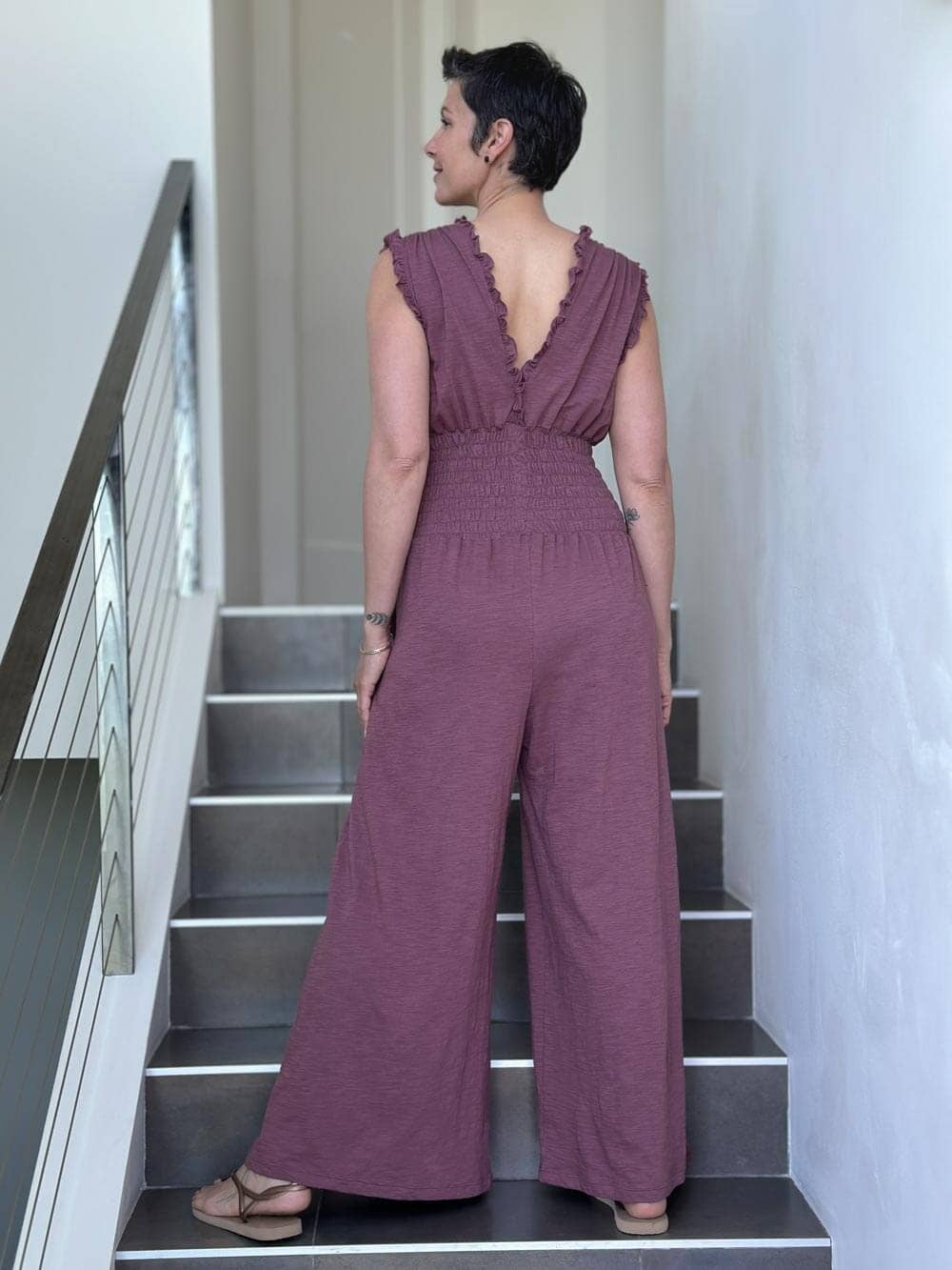 CARAUCCI – Großhandel Jumpsuit – Damen – Pullover mit Rüschen5