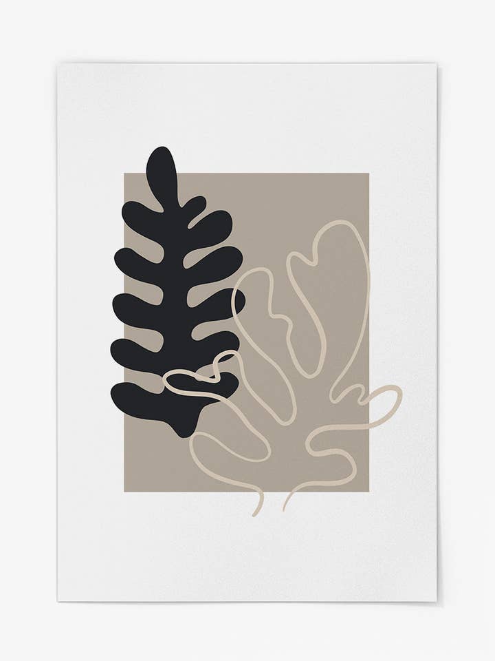 Stampa botanica ritagliata per la vendita all'ingrosso da parte di Collett Studios