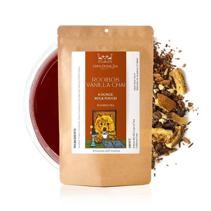 Open Door Tea - Vente Thé en vrac - Rooibos Vanilla Chai | Thé Rooibos | En vrac ou au détail