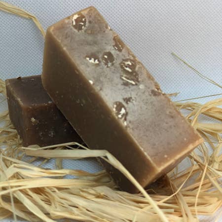 Honey Oatmeal Face Bar Goat's Milk Soap for wholesale by Nellie's Natural Soap