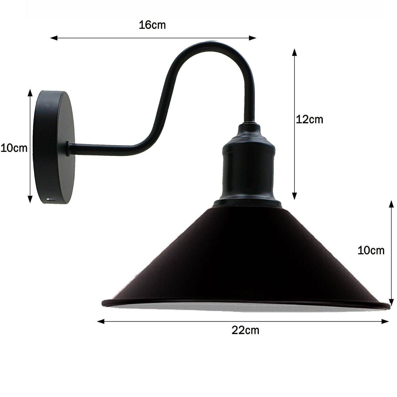 Ledsone – wholesale Sconce – Vintage Retro Industrial Wall Light Shade Metal Lampshade Sconce Wall Lights-40806