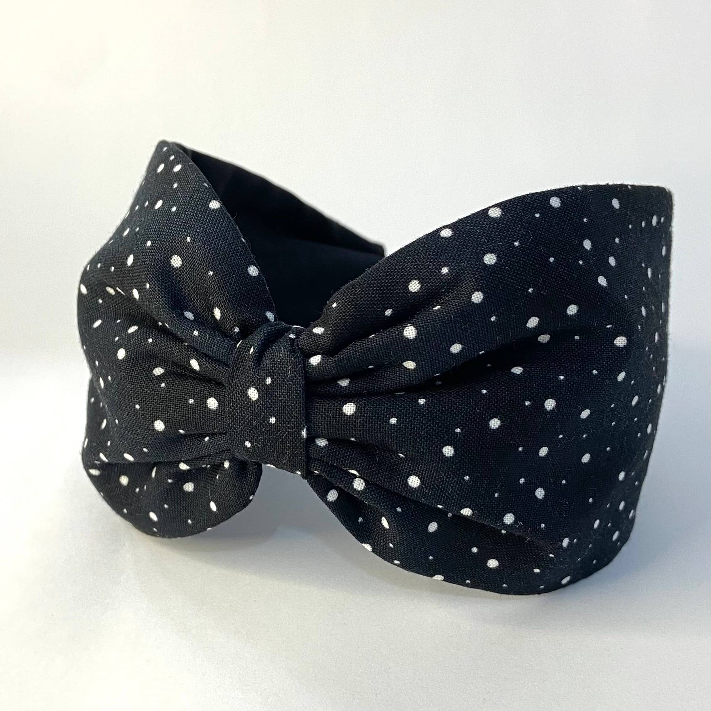 Nuevemi - Wholesale Fashion Headband - Women's - Topos Black Turban Headband1