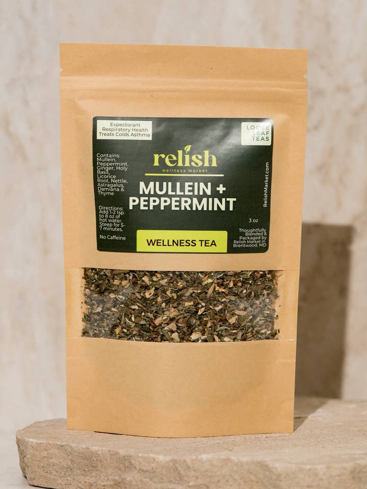 Mullein & Peppermint Wellness Tea for wholesale by Relish Market
