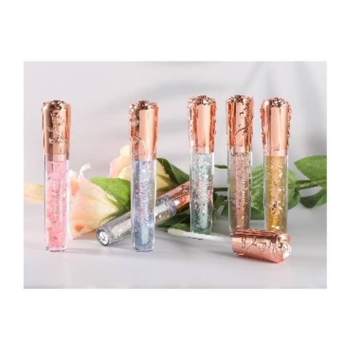 PINEAPPLE Beauty - Wholesale Lip Gloss - Romantic Beauty LG7125 Sparkle Glitter Lip Oil - 24 pcs