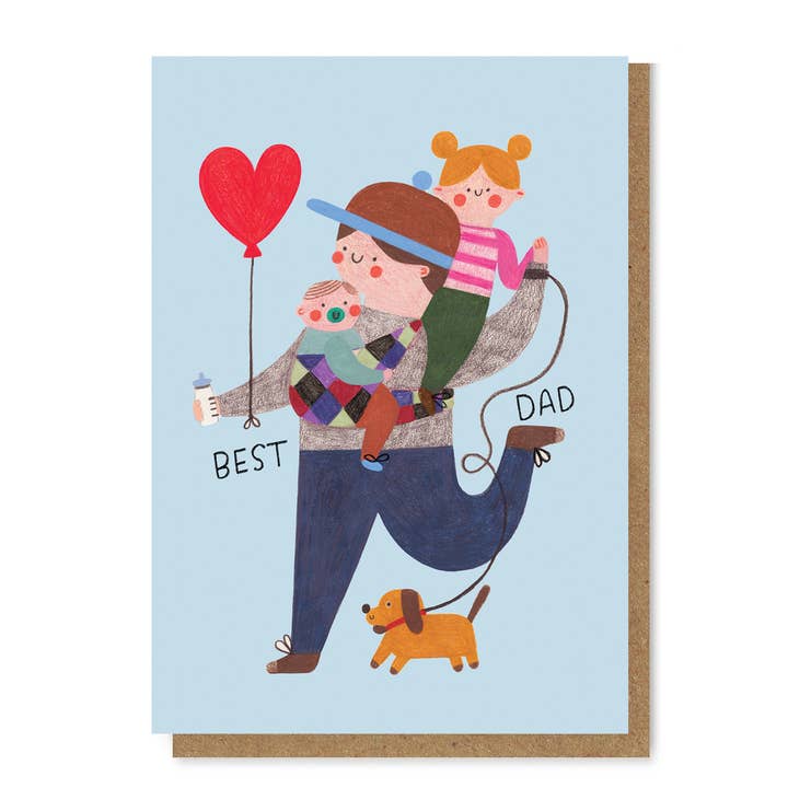 BEST-DAD-Karte für den Großhandel von Daria Solak Illustrations