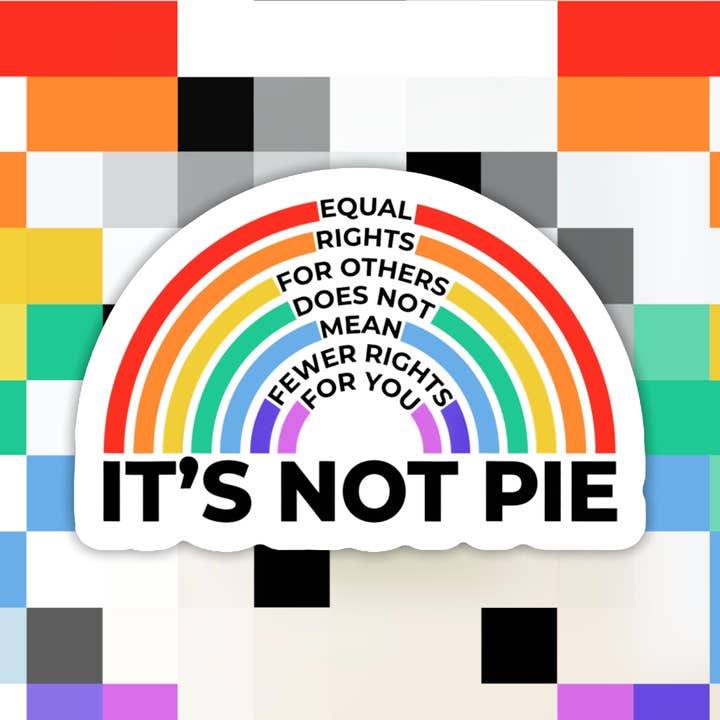 Ace the Pitmatian Co - Wholesale Sticker - Equal Rights For Others Does Not Mean Fewer Rights Sticker
