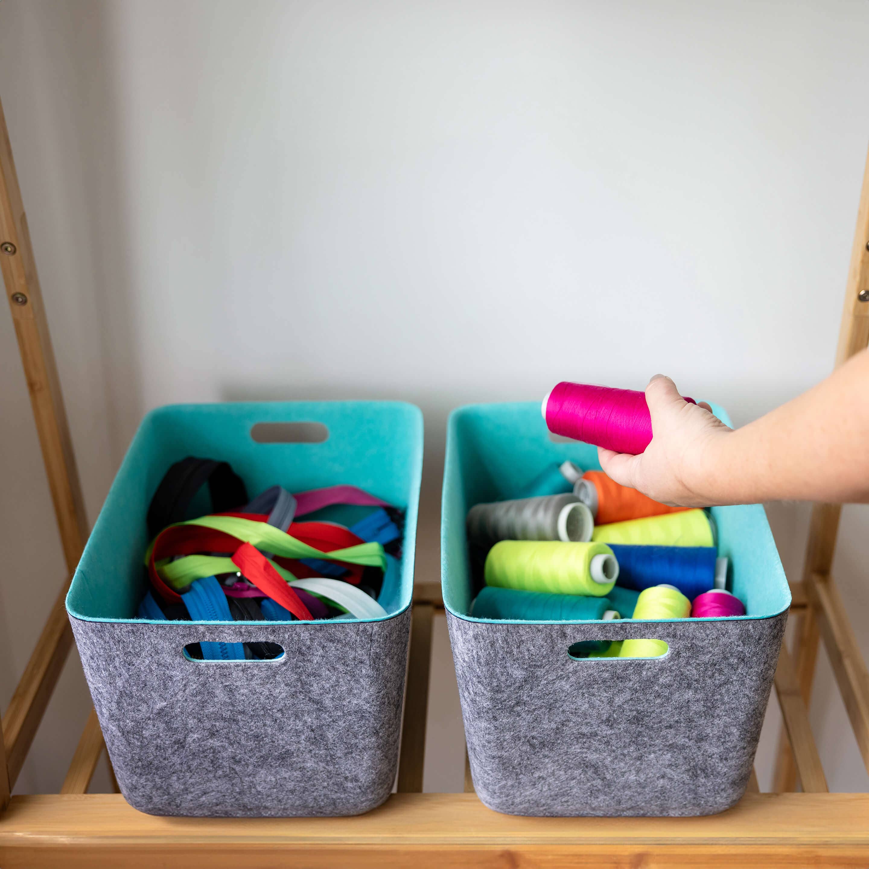 Three by Three Seattle - Wholesale Storage Bin - reSTAK recycled FELT storage medium tall4