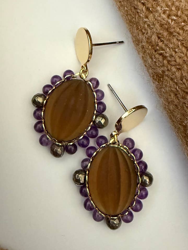 Ember Earrings for wholesale by Sandrine France Studio