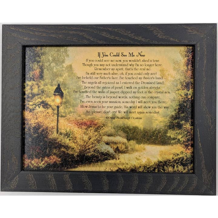 Si tu pouvais me voir maintenant - Art mural de deuil pour la vente par Roslyn Décor