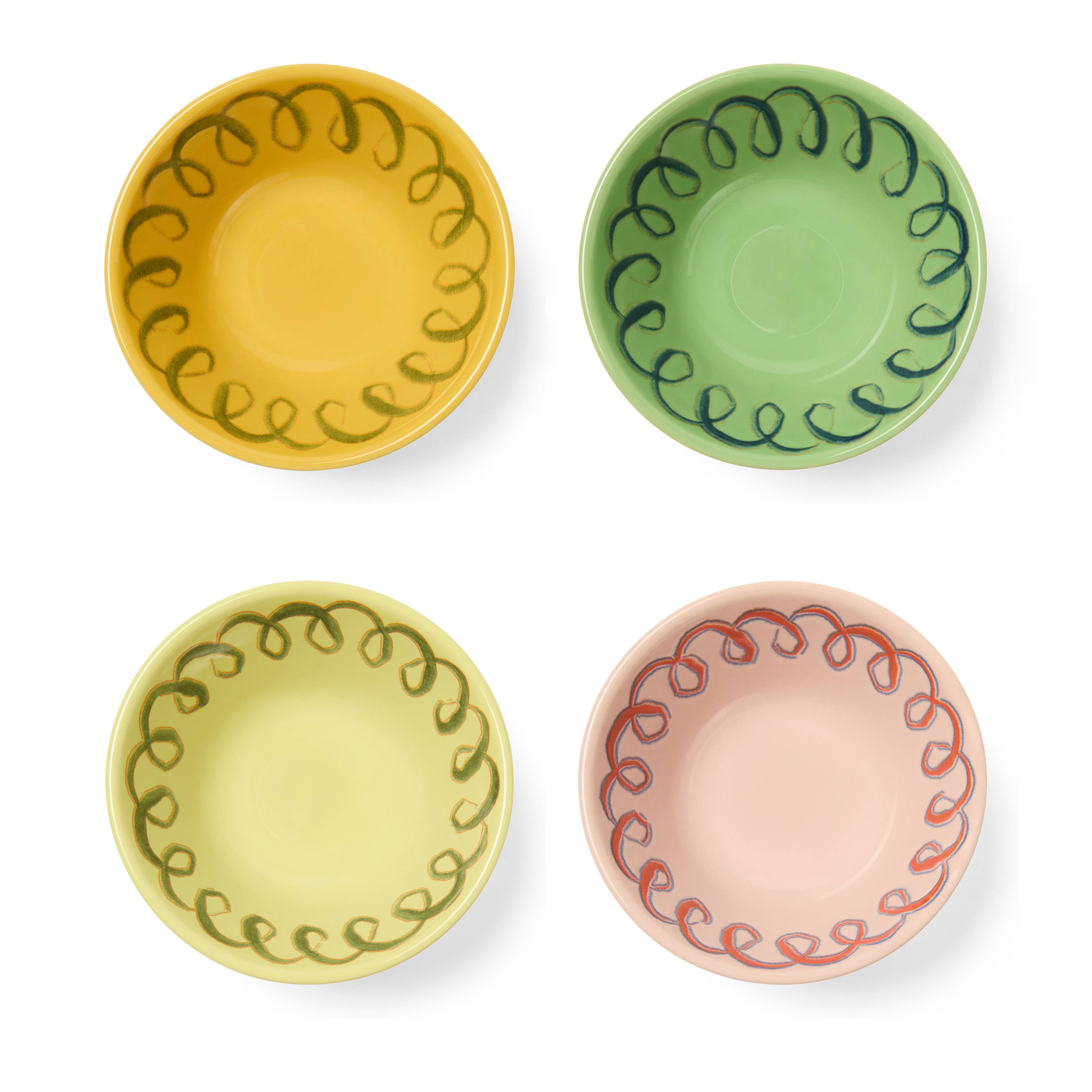 Couleur Nature - Wholesale Bowl - Amalfi Berry Bowl Green - 4.5" Diameter - 6.4 fl oz3