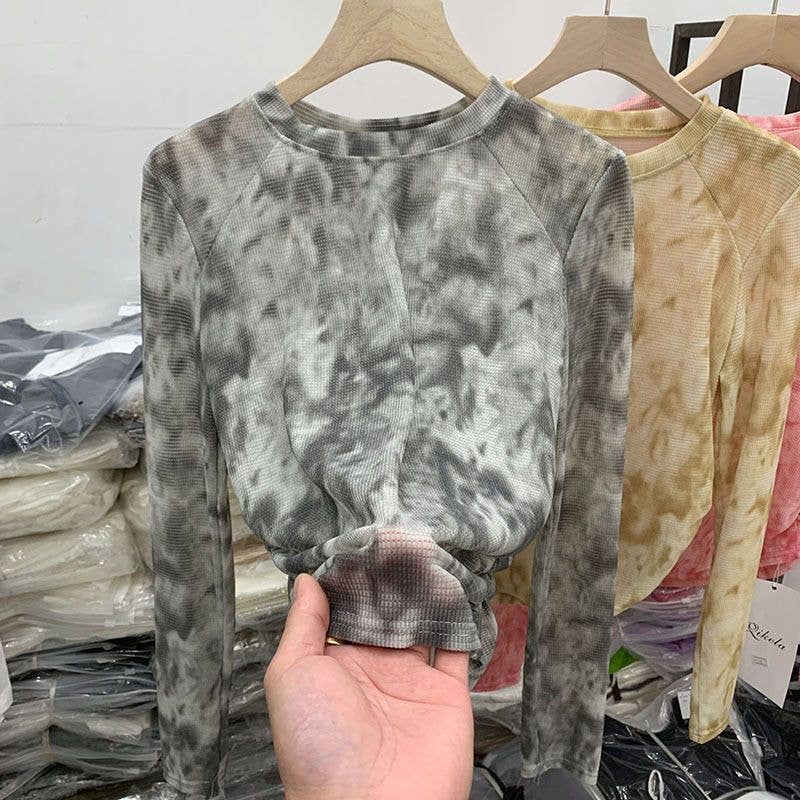 Hope & Sunshine - Wholesale Knit Top - Women's - Tie-Dye Sheer Mesh Top5