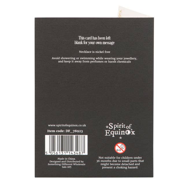 Something Different Wholesale - Venta al por mayor Tarjetas de felicitación - Collar Luna Moth en tarjeta de felicitación2