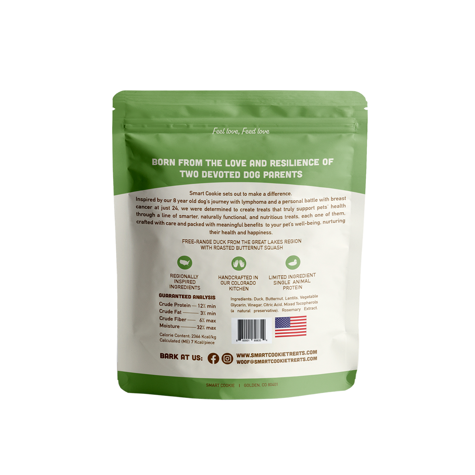 Smart Cookie Barkery - Wholesale Pet Treats - Dog - Duck + Squash Soft & Chewy Dog Treats2