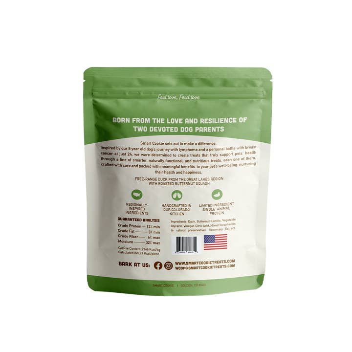 Smart Cookie Barkery - Wholesale Pet Treats - Dog - Duck + Squash Soft & Chewy Dog Treats2