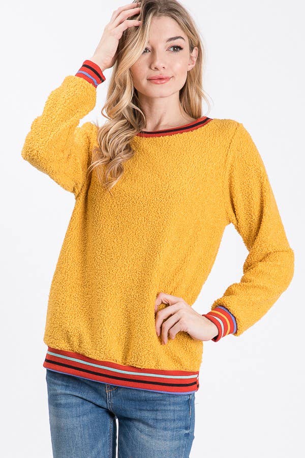 lovely melody - Vente Pull en maille – femme - 7852-Sweat-shirt ours en peluche6