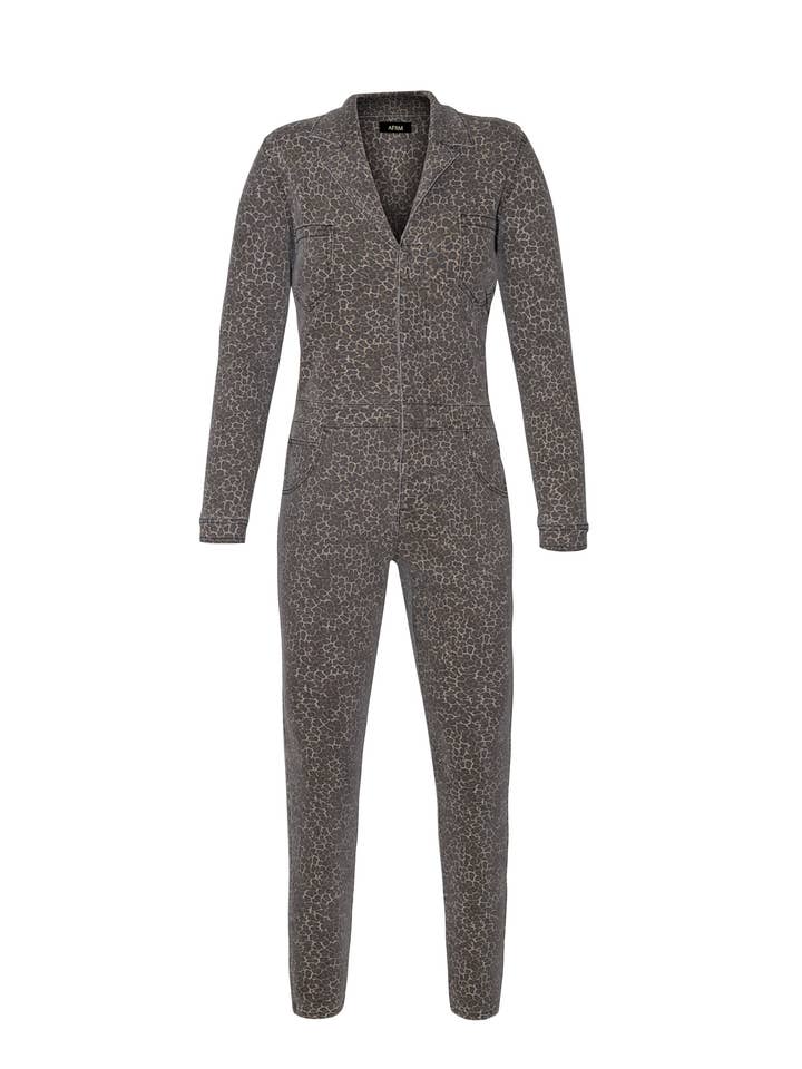 Aries Jumpsuit - Leopard for wholesale by AFRM