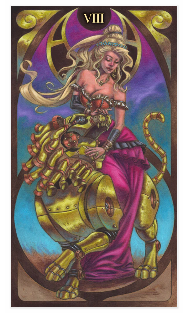 Square Deal Recordings & Supplies - Wholesale Tarot Cards - Tarot Card Deck - Steampunk Art Nouveau, Design By L. Strati3