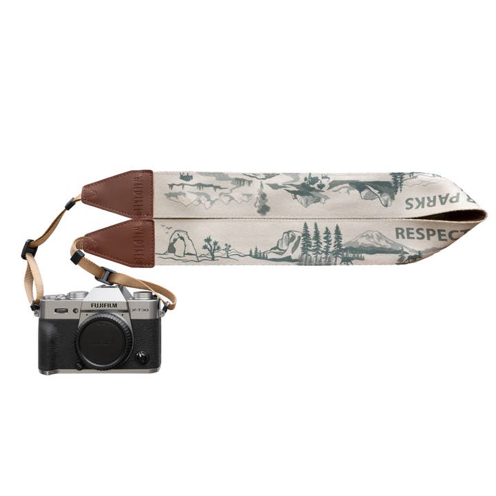 Wildtree - Wholesale Camera Strap - National Park Inspired Camera Strap Brown