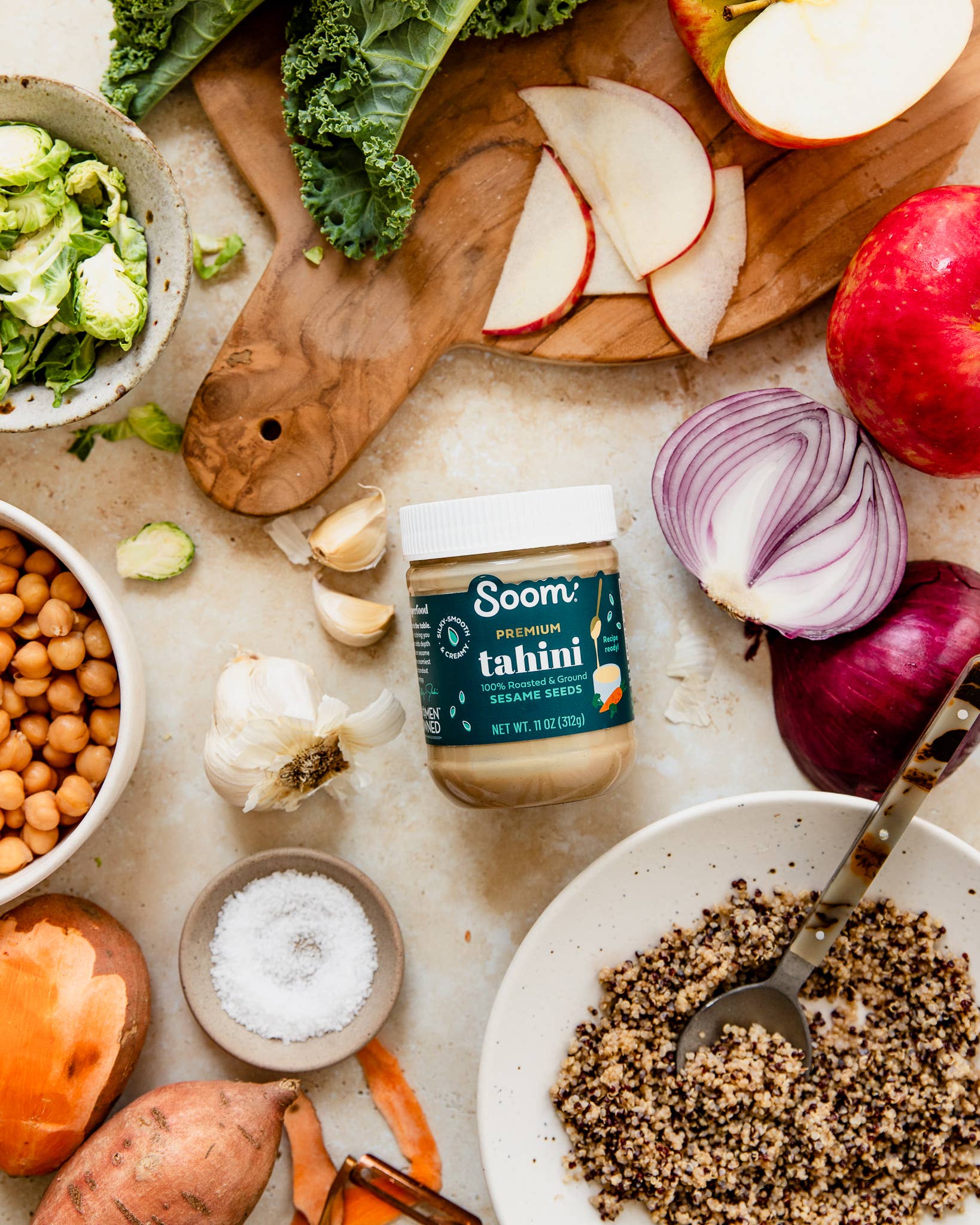 Soom Foods - Wholesale Nut Butter - Premium Tahini (11oz)5