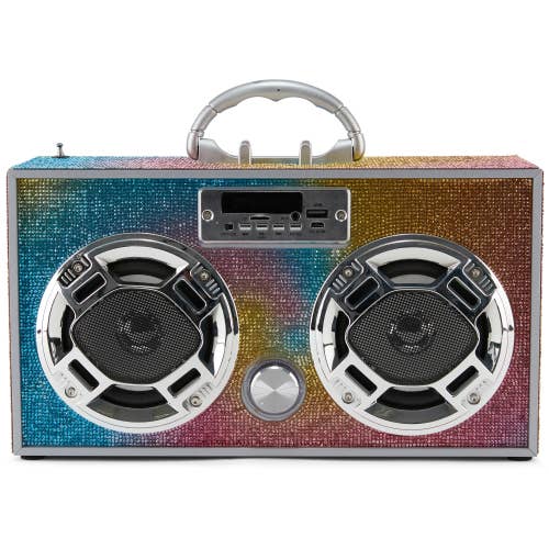 Trend Tech Brands - Wholesale Speakers - Swirl Bling Wireless Boombox with FM Radio2