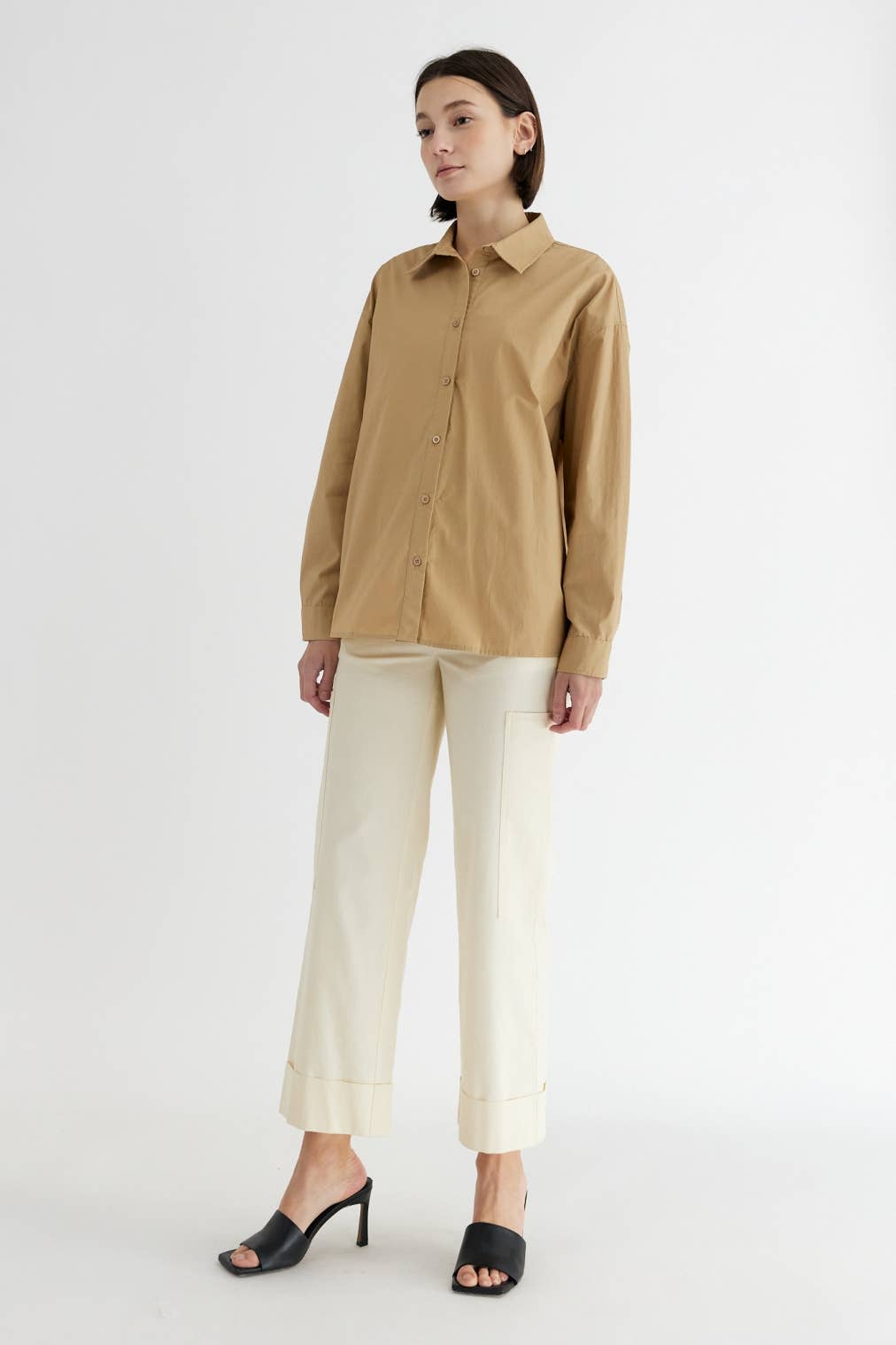 MOD REF - Wholesale Button Down Shirt - Women's - The Ema Top | Collared Button-Down Top25